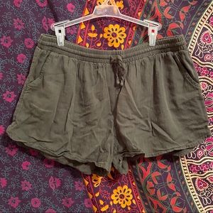 4/$30 Olive Shorts with Pockets